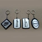 Acrylic Keychain - Silver and Black