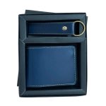 2pc Faux Leather Wallet Combo - Blue