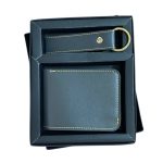 2pc Faux Leather Wallet Combo - Gray