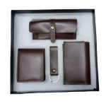Faux Leather-4pc-Combo-Brown