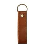 FAUX-Leather-Keychain-Tan