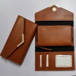 Faux-Leather-3-Fold-Ladies-Clutch-Tan