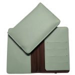 Pastel Leather Passport Cover - Light Green