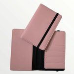 Pastel Leather Passport Cover - Light Pink