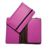 Pastel Leather Passport Cover - Pink