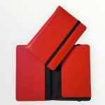 Pastel Leather Passport Cover - Red