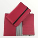 Pastel Leather Passport Cover - Wine Red