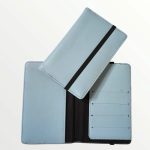 Pastel Leather Passport Cover - Sky Blue