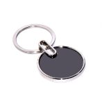 Black Metal Round - Keychains