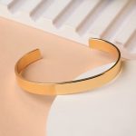 8mm Metal Half Kada - Gold