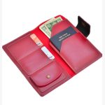 Passport Cover cum Organizer - Cherry