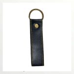 Faux Leather Keychain – Blue