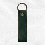 Faux Leather Keychain – Green
