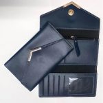 Faux Leather Ladies Wallet - Blue