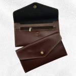 Ladies Wallet FAUX Leather-BROWN