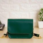 Ladies Sling Bag Faux Leather - Green
