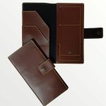 Travel Organizer with Button – BROWN