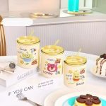 Happy Lotso Glass Mug with Straw