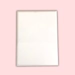 WHITE WOODEN PLATE l 8 X 6 INCH